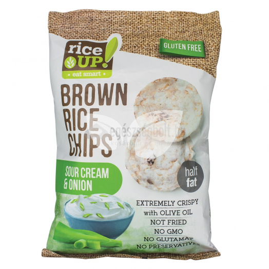 Rice Up  Rizs Chips Hagymás-Tejfölös • Egészségbolt