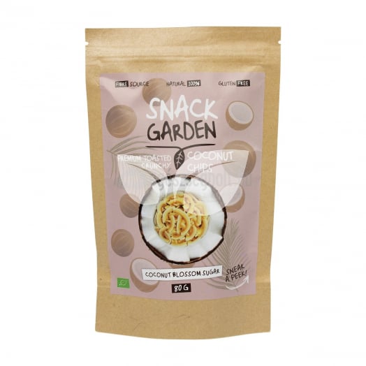 Snack Garden  Kókuszchips Édes 80 G • Egészségbolt
