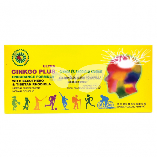 Sun Moon  Ginkgo Plus-Rhodiola Ivóampulla • Egészségbolt
