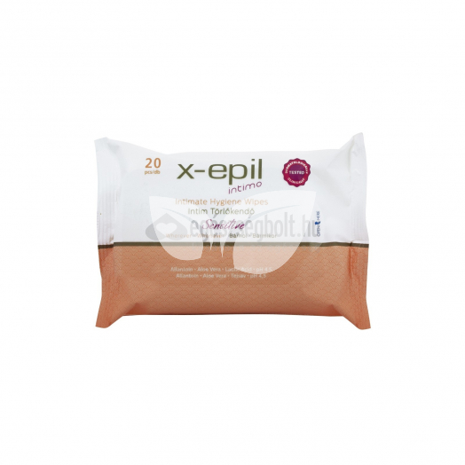 X-Epil Intim Törlőkendő Sensitive • Egészségbolt