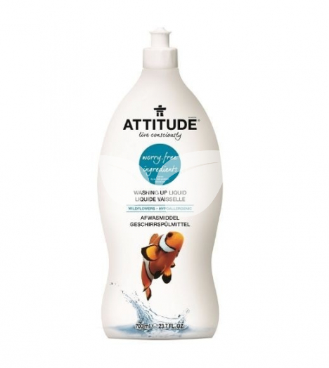 Attitude Hipoallergén vegán mosogatószer - Vadvirágok 700 ml • Egészségbolt