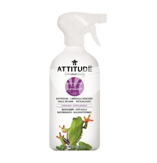 Attitude Környezetbarát vegyszermentes fürdőszobai tisztítószer 800 ml • Egészségbolt