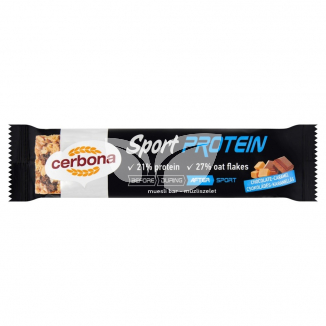 Cerbona Protein Csokoládés-Karamellás Müzliszelet 35 G