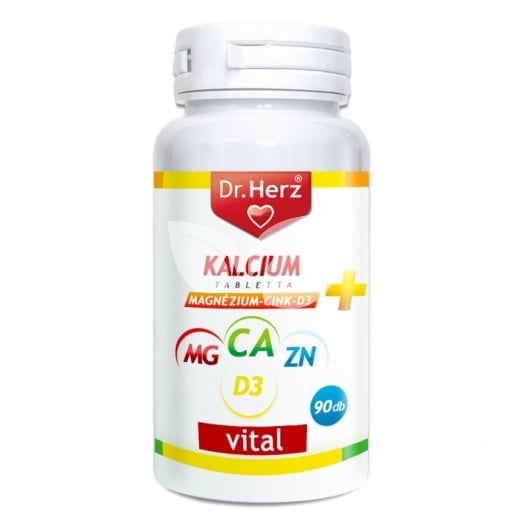 Dr.Hertz Kalcium + Magnézium + Cink + D3 90 db • Egészségbolt