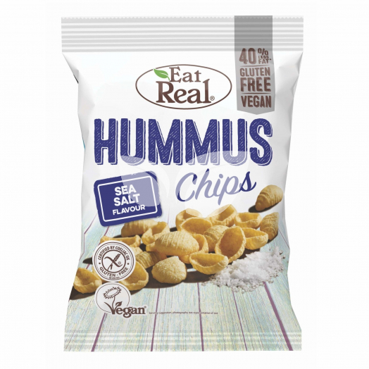 Eat Real Hummus Chips Sós 45 G • Egészségbolt