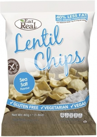 Eat Real Lencse Chips Sós • Egészségbolt