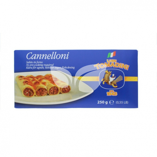 Luigi Tomadini - Cannelloni Tészta Durumlisztből 250 G • Egészségbolt