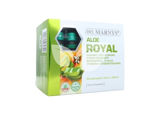 Marnys Aloe Royal Karamellízű folyékony étrend-kiegészítő 10 ml ivóampulla 20 db • Egészségbolt