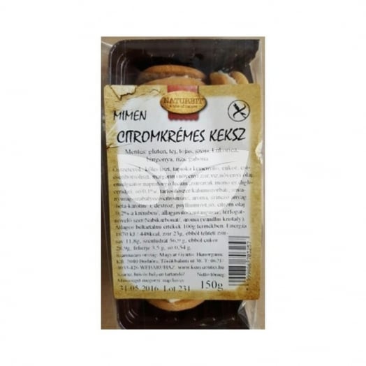 Mimen - Keksz Töltött Citromkrémes 150 G • Egészségbolt