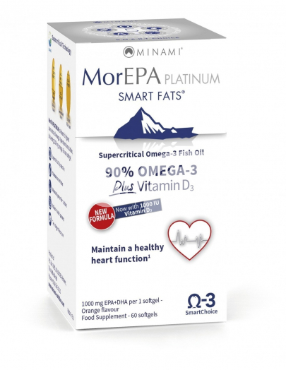Morepa Platinum Omega3 + Vit. D3 Kapszula 60X • Egészségbolt