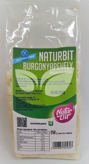 Naturbit Burgonyapehely gluténmentes 250 g • Egészségbolt