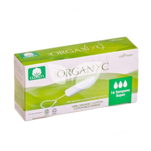Organ(y)c 100% organikus pamut tampon 16 db, SUPER • Egészségbolt