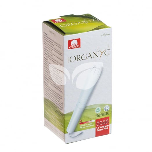 Organ(y)c 100% organikus pamut tampon applikátorral 14 db, SUPER PLUS • Egészségbolt