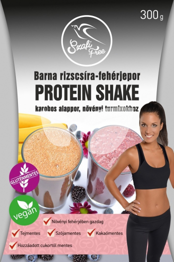 Szafi Free barna rizscsíra-fehérjepor protein shake karobos 300 g • Egészségbolt