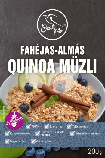 Szafi Free fahéjas-almás quinoa müzli 200 g • Egészségbolt