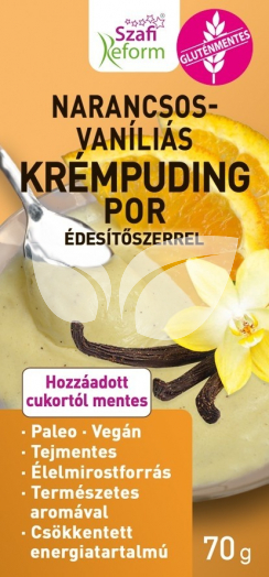 Szafi Reform Pudingpor Narancs-Vaníliás 70 g • Egészségbolt