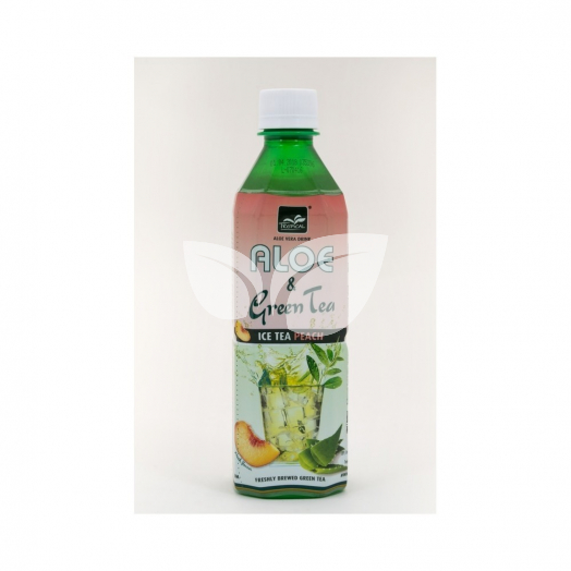 Tropical Aloe Vera Üdítőital ĹSzibarackos Zöld Tea 500 ml • Egészségbolt