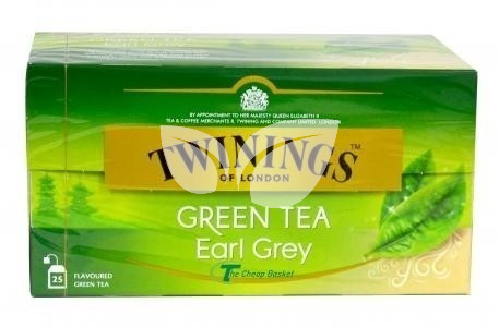 Twinings Earl Grey Zöld Tea 25 Db • Egészségbolt