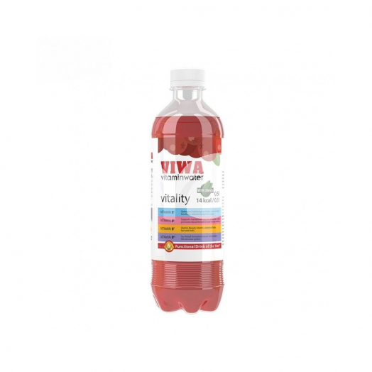 Viwa - Vitality Vörös Áfonya Ízű Vitaminvíz 500ml • Egészségbolt