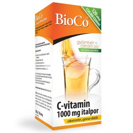 Bioco C-Vitamin 1000 mg italpor adag 120 db • Egészségbolt