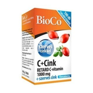 Bioco C+Cink Retard C-Vitamin 1000 mg 100 db • Egészségbolt