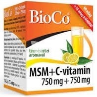 Bioco Msm+C-Vitamin 750Mg+750Mg italpor 60 db