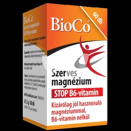 Bioco Szerves Magnézium Stop B6-vitamin 90 db • Egészségbolt