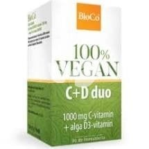 Bioco Vegan  C+D Duo 1000Mg C-Vitamin+Alga D3-Vitamin 90 db