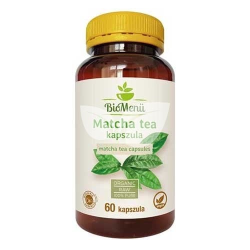 Biomenü Bio Matcha Tea Kapszula 60 Db 620 Mg-Os Kapszula