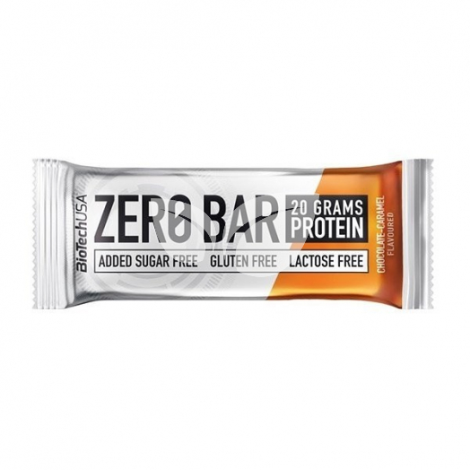Biotech zero bar csokoládé-karamell 50 g • Egészségbolt