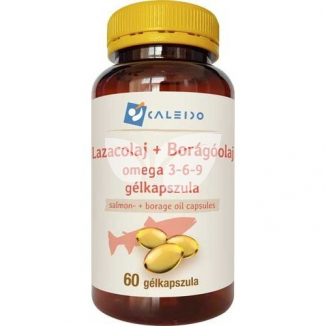 Caleido Lazacolaj + Borágóolaj Omega 3-6-9 Gélkapszula 60 Db 700 Mg-Os Kapszula