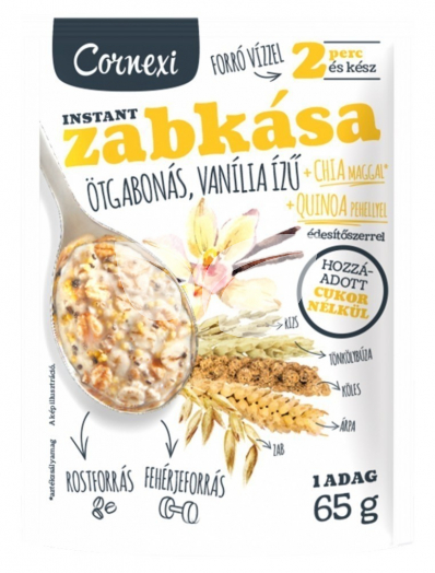 Cornexi zabkása ötgabonás chia mag-quinoa pehely 65 g • Egészségbolt