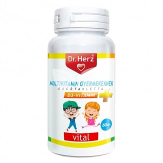 Dr.herz multivitamin gyerekeknek+lactobacillus tabletta 60 db