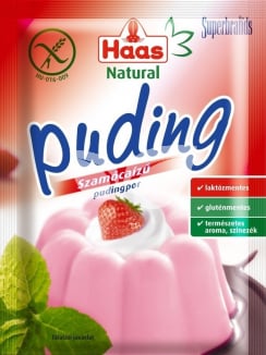 Haas natural pudingpor szamóca 40 g