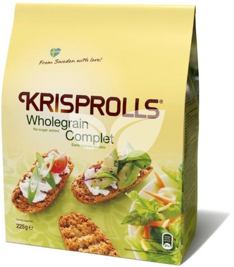 Krisprolls teljeskiőrlésű ropogós kenyérke hozzáadott cukor nélkül 225 g • Egészségbolt