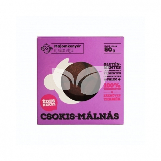 Majomkenyér Paleokeksz Csoki-Málna 50G • Egészségbolt