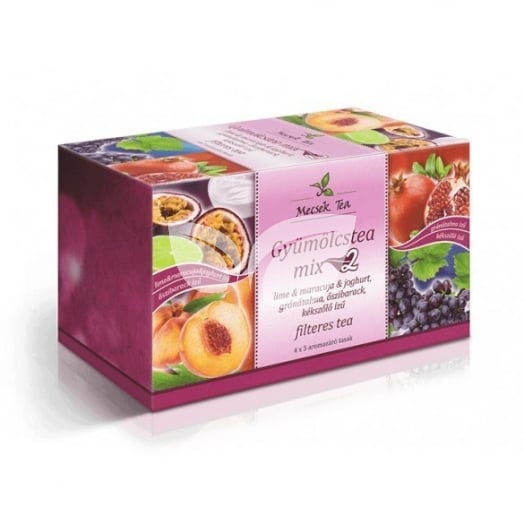 Mecsek gyümölcstea mix 2. 4x5x2g 25 g • Egészségbolt