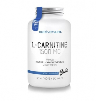 Nutriversum - BASIC - L-carnitin 1500 mg 60 db