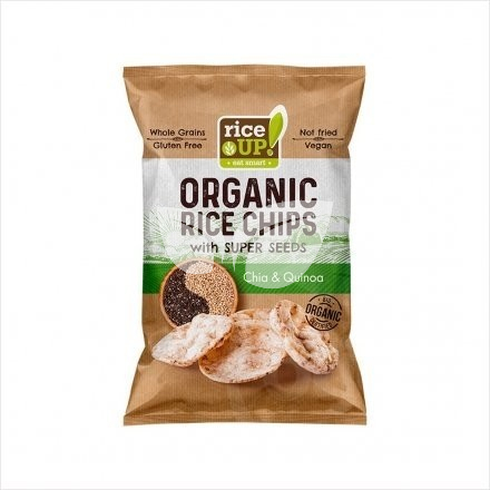 Rice Up bio chia&quinoa chips 25 g • Egészségbolt