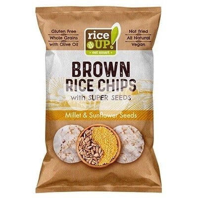 Rice Up bio köles & napraforgó chips 25 g • Egészségbolt