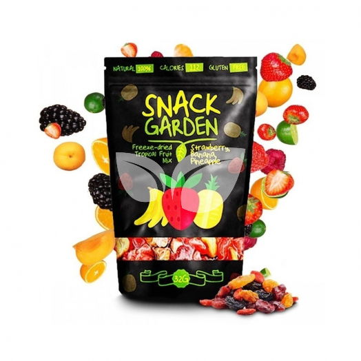 Snack Garden trópusi gyümölcs mix liofilizált 32 g • Egészségbolt