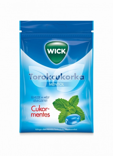 Wick Mentolos torokcukorka cukormentes 72 g • Egészségbolt