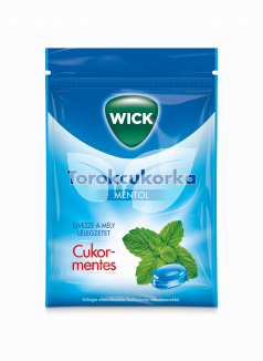 Wick Mentolos torokcukorka cukormentes 72 g