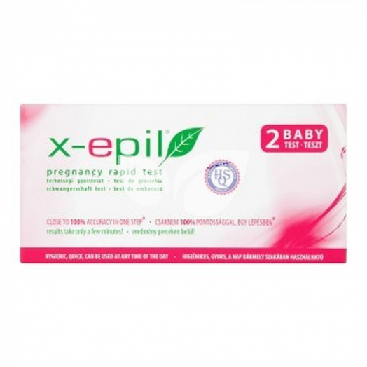 X-Epil terhességi gyorsteszt csikok 2 db • Egészségbolt