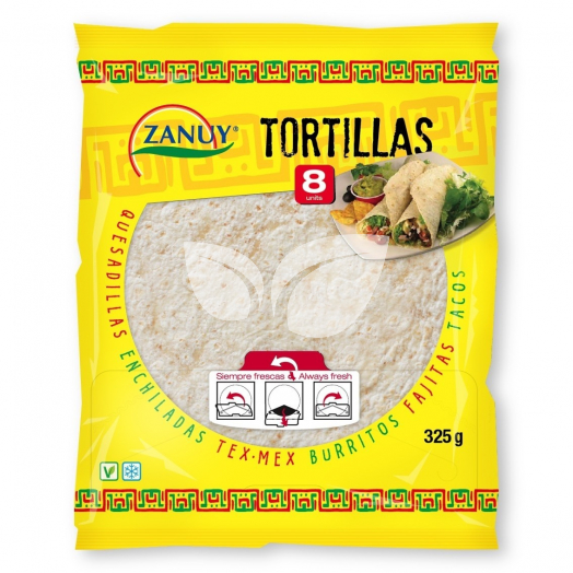 Zanuy Búza Tortilla 20cm 8db 320 g • Egészségbolt
