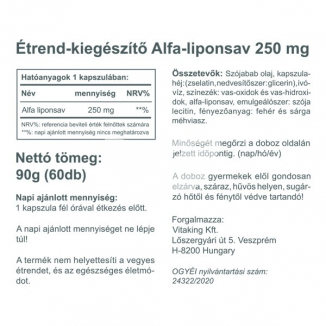 Vitaking Alfa-liponsav 250 mg - 2.