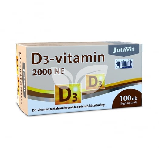 JutaVit D3-vitamin 2000NE (50µg) lágykapszula 100db • Egészségbolt