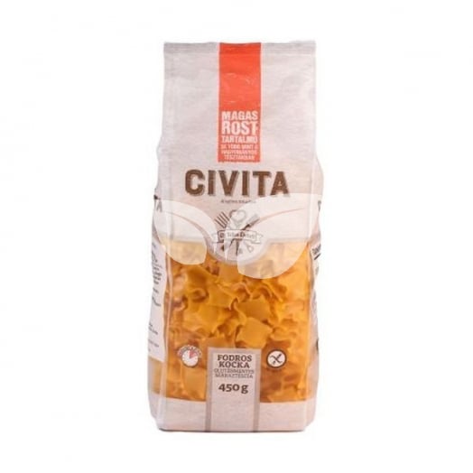 Civita fodros kocka magas rostos tészta 450 g • Egészségbolt