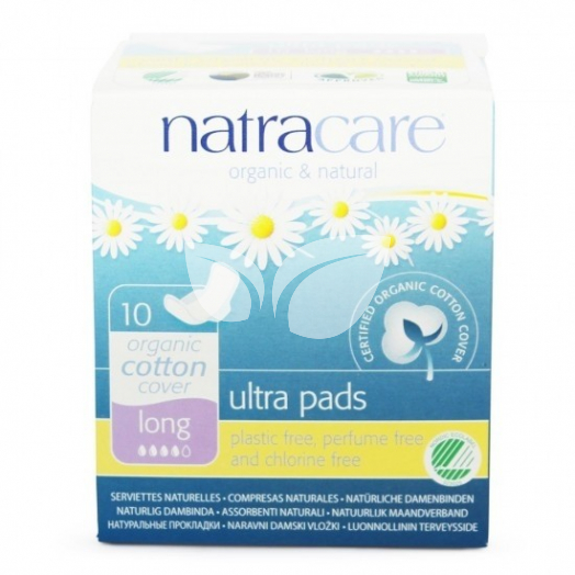 Natracare Bio hosszú szárnyasbetét 10 db • Egészségbolt