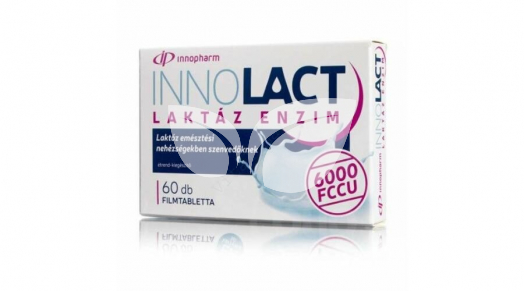 Innopharm innolact laktáz enzim 6000 fccu filmtabletta 60 db • Egészségbolt